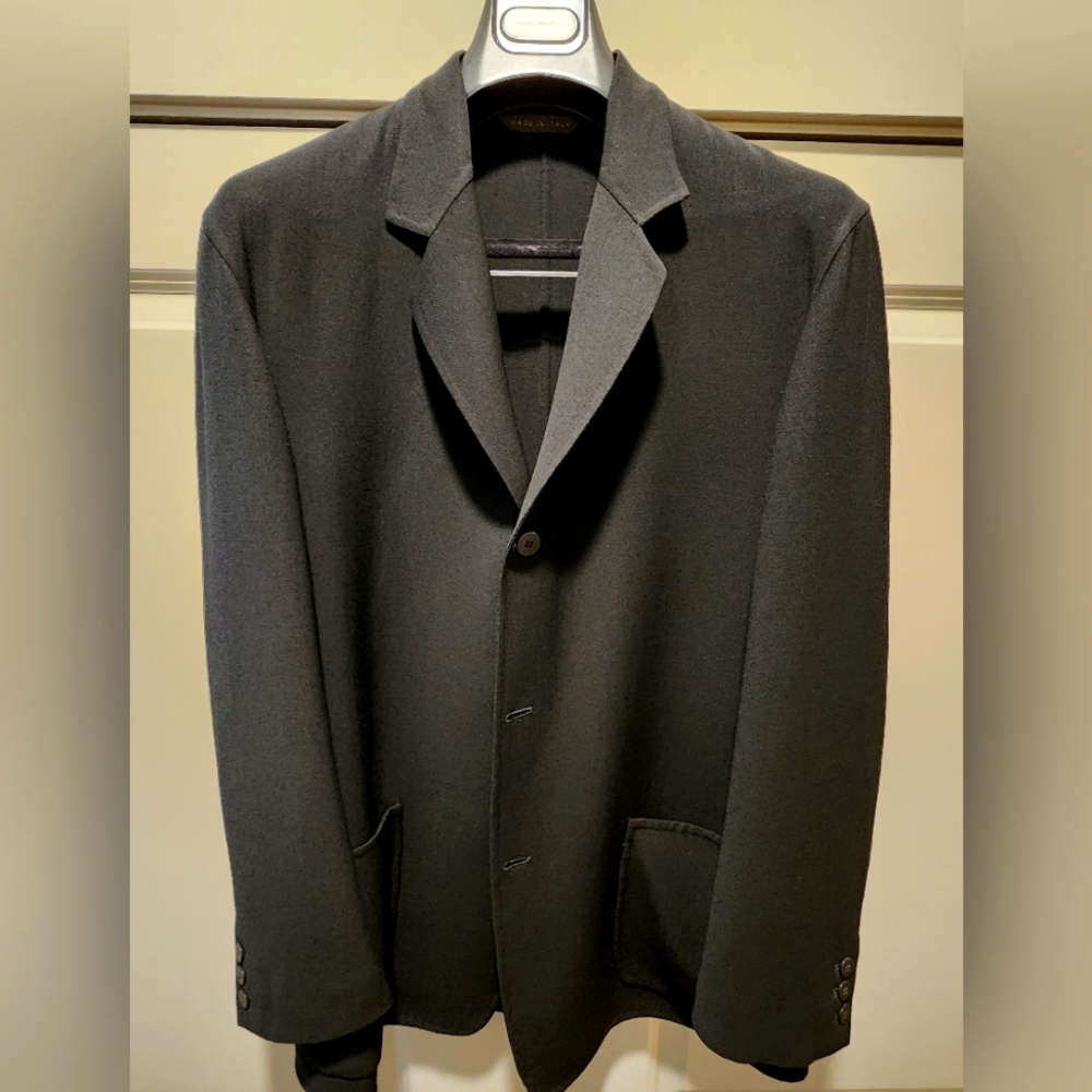 Donna Karan Couture Black 100% wool stretch Sport Coat